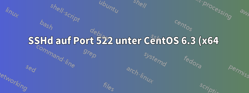 SSHd auf Port 522 unter CentOS 6.3 (x64) einrichten