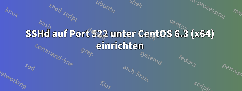 SSHd auf Port 522 unter CentOS 6.3 (x64) einrichten