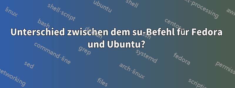 Unterschied zwischen dem su-Befehl für Fedora und Ubuntu?