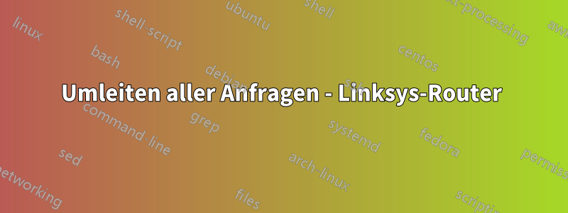 Umleiten aller Anfragen - Linksys-Router