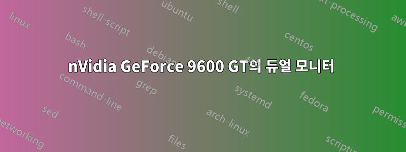 nVidia GeForce 9600 GT의 듀얼 모니터