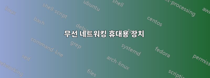 무선 네트워킹 휴대용 장치