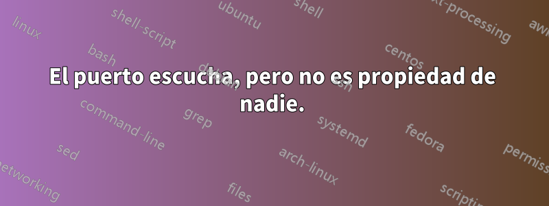 El puerto escucha, pero no es propiedad de nadie.