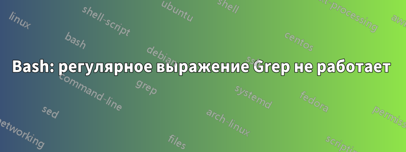 Bash: регулярное выражение Grep не работает