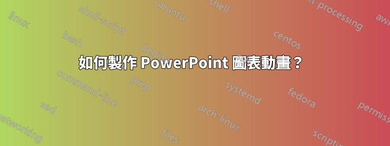 如何製作 PowerPoint 圖表動畫？ 