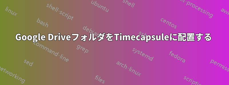 Google DriveフォルダをTimecapsuleに配置する