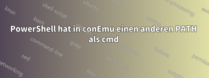 PowerShell hat in conEmu einen anderen PATH als cmd