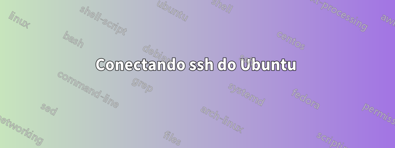 Conectando ssh do Ubuntu