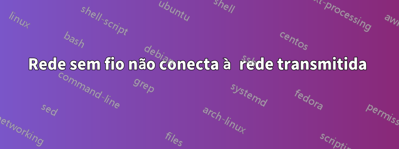 Rede sem fio não conecta à rede transmitida