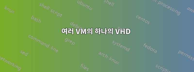 여러 VM의 하나의 VHD