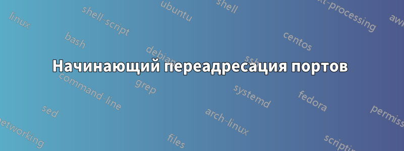 Начинающий переадресация портов