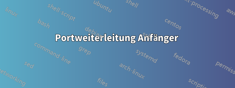 Portweiterleitung Anfänger