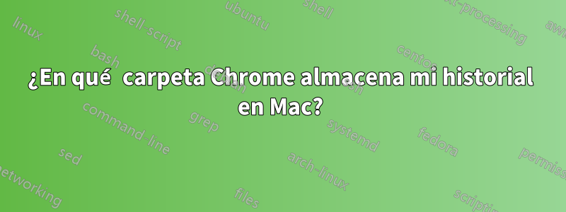 ¿En qué carpeta Chrome almacena mi historial en Mac?