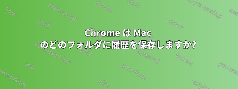 Chrome は Mac のどのフォルダに履歴を保存しますか?