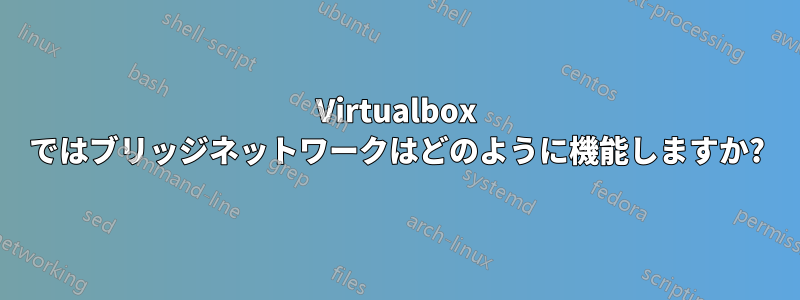 Virtualbox ではブリッジネットワークはどのように機能しますか?