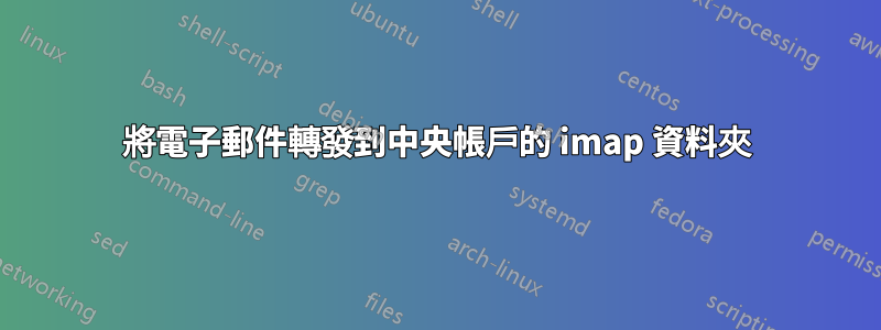 將電子郵件轉發到中央帳戶的 imap 資料夾