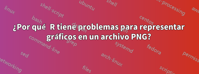 ¿Por qué R tiene problemas para representar gráficos en un archivo PNG?