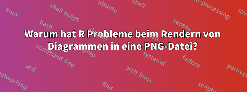 Warum hat R Probleme beim Rendern von Diagrammen in eine PNG-Datei?