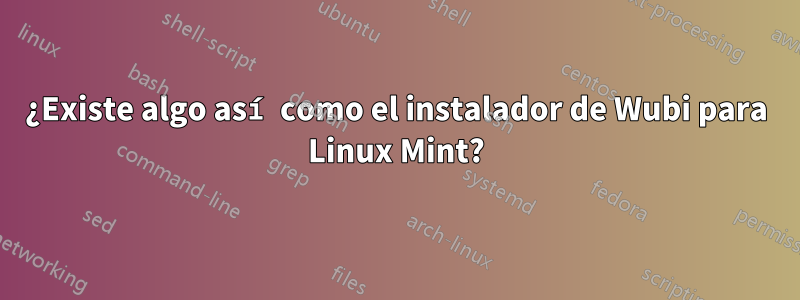 ¿Existe algo así como el instalador de Wubi para Linux Mint?