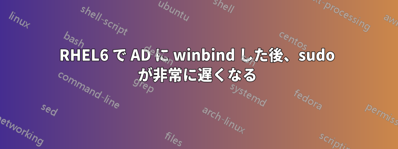 RHEL6 で AD に winbind した後、sudo が非常に遅くなる