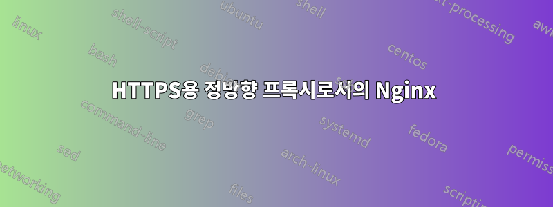 HTTPS용 정방향 프록시로서의 Nginx