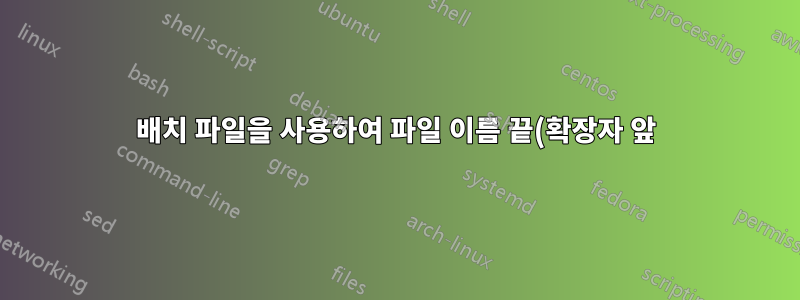 배치 파일을 사용하여 파일 이름 끝(확장자 앞)에 텍스트 추가