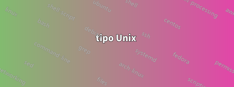 tipo Unix