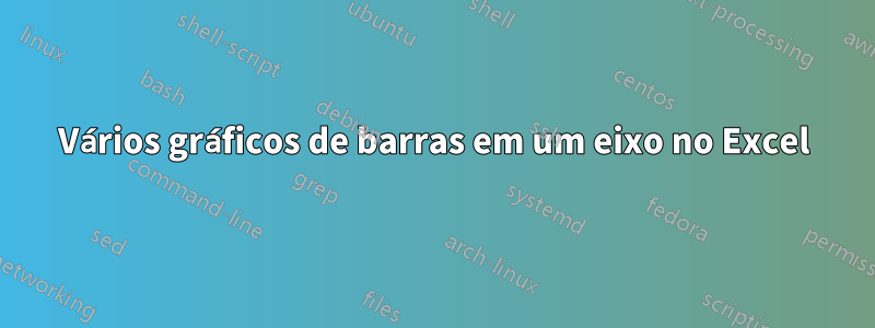 Vários gráficos de barras em um eixo no Excel