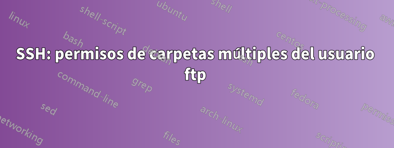 SSH: permisos de carpetas múltiples del usuario ftp