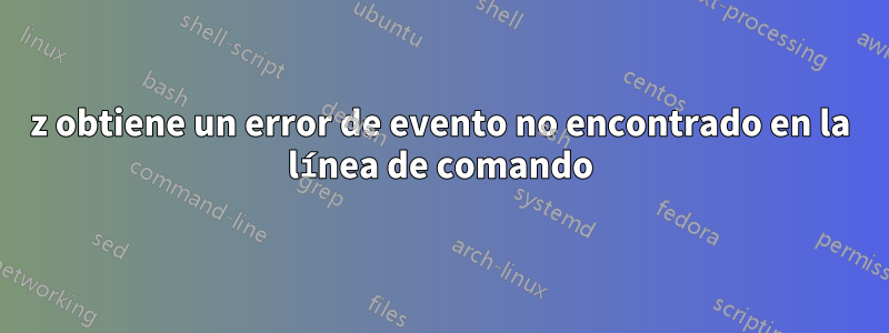 7z obtiene un error de evento no encontrado en la línea de comando