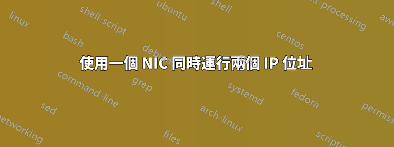 使用一個 NIC 同時運行兩個 IP 位址