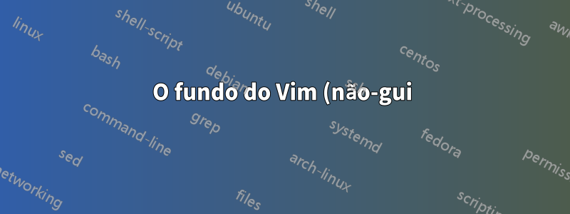 O fundo do Vim (não-gui) não ficará branco