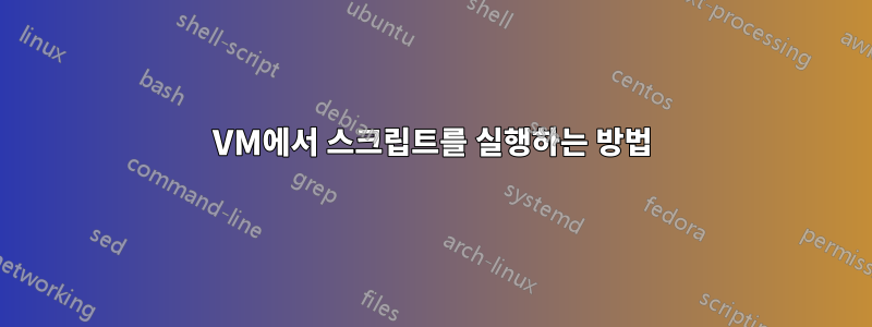 VM에서 스크립트를 실행하는 방법