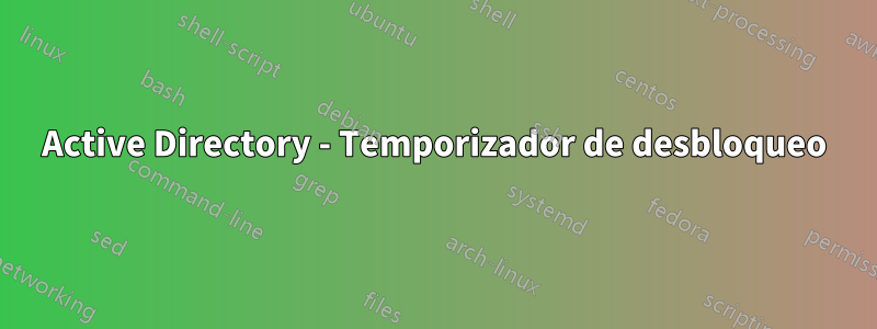 Active Directory - Temporizador de desbloqueo