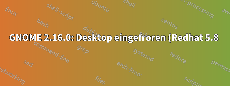 GNOME 2.16.0: Desktop eingefroren (Redhat 5.8)