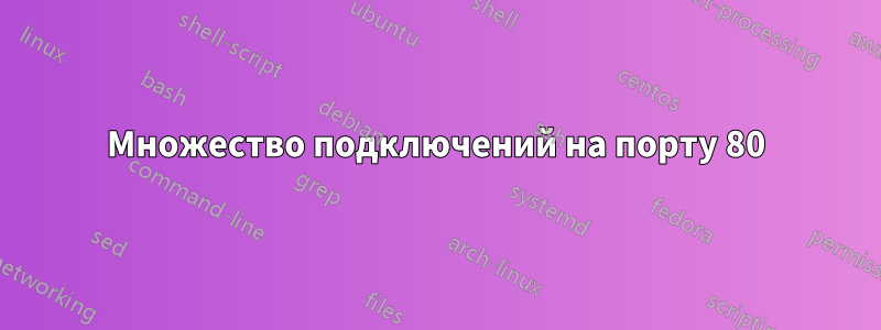 Множество подключений на порту 80