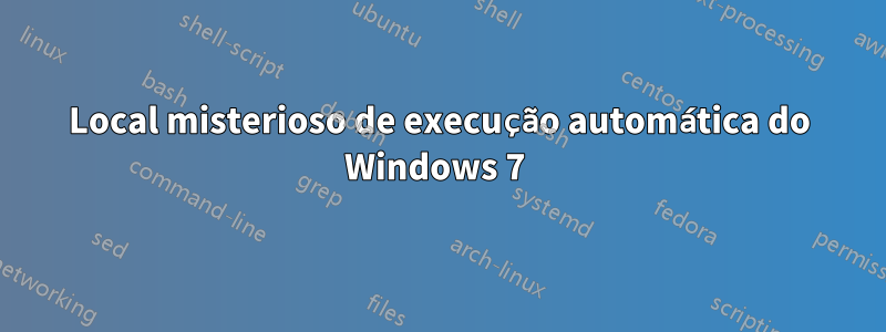 Local misterioso de execução automática do Windows 7 