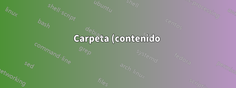 Carpeta (contenido) Solo lectura