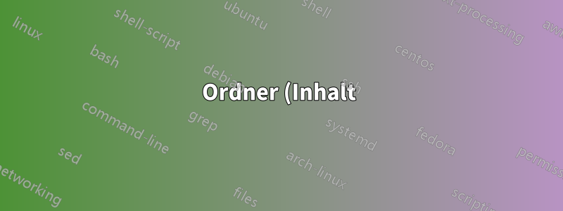 Ordner (Inhalt) Nur Lesen