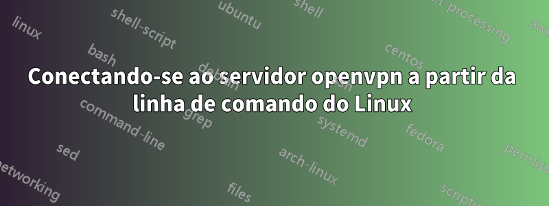 Conectando-se ao servidor openvpn a partir da linha de comando do Linux