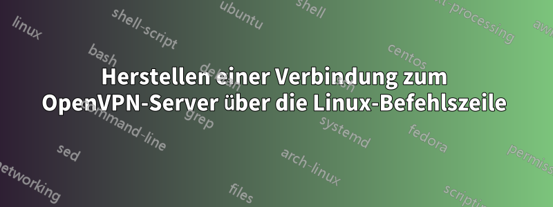 Herstellen einer Verbindung zum OpenVPN-Server über die Linux-Befehlszeile