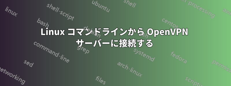 Linux コマンドラインから OpenVPN サーバーに接続する