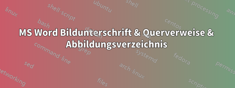 MS Word Bildunterschrift & Querverweise & Abbildungsverzeichnis