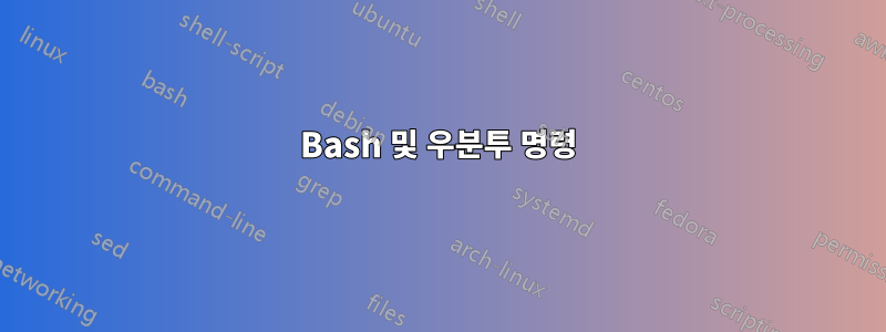 Bash 및 우분투 명령