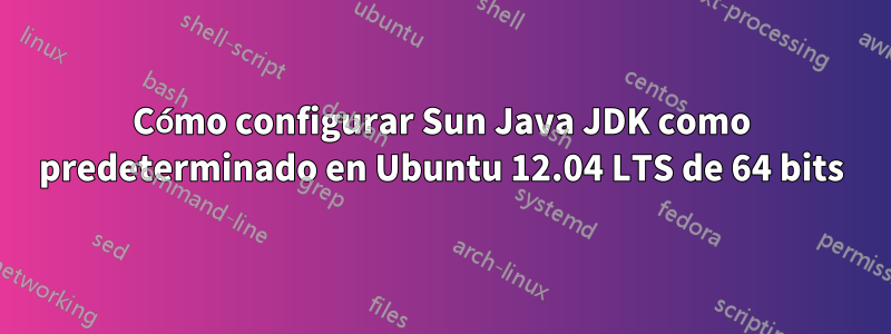 Cómo configurar Sun Java JDK como predeterminado en Ubuntu 12.04 LTS de 64 bits