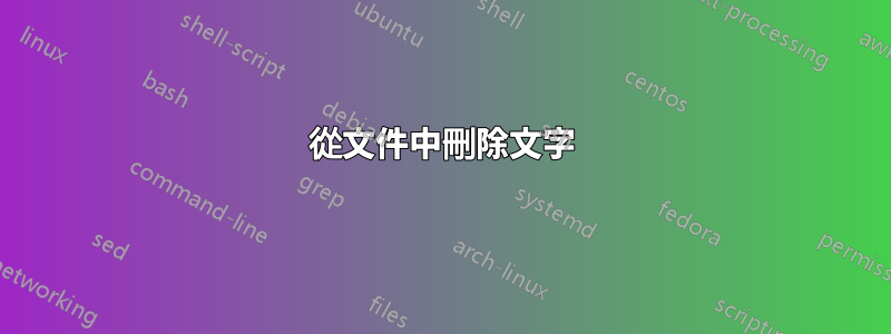 從文件中刪除文字