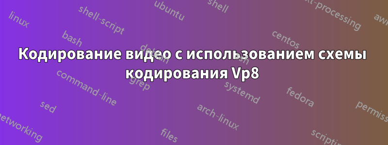 Кодирование видео с использованием схемы кодирования Vp8