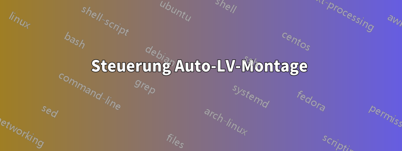 Steuerung Auto-LV-Montage