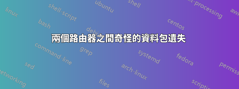 兩個路由器之間奇怪的資料包遺失