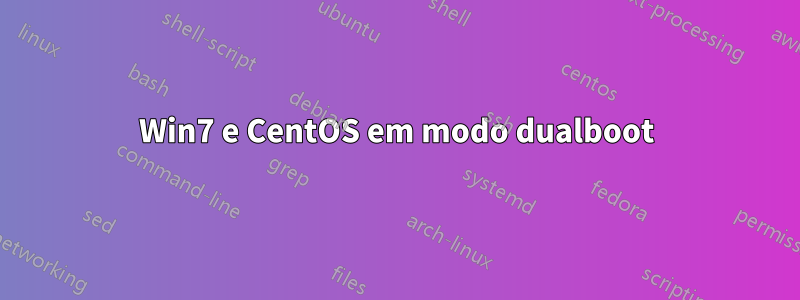 Win7 e CentOS em modo dualboot